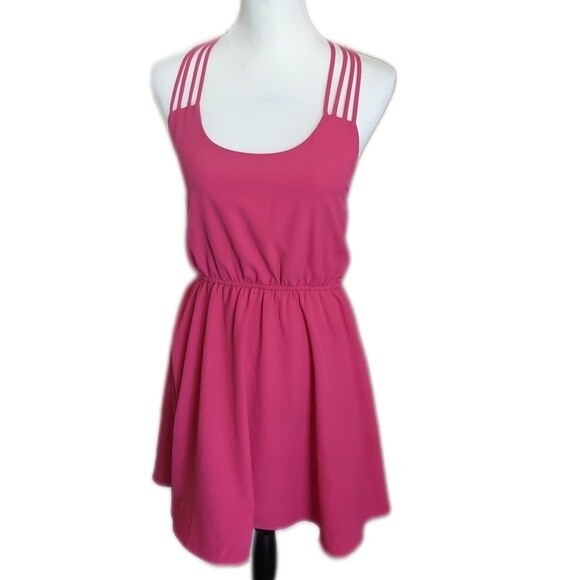 Altar'd State strappy raspberry pink sleeveless mini dress - XS - Picture 1 of 6